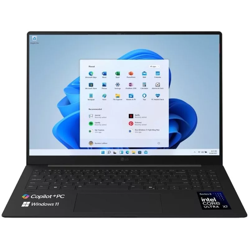 Portátil LG Gram Pro 16Z90U-K.AUB5BN Intel Core Ultra X7-358H/ 32GB/ 512GB SSD/ 16’/ Win11