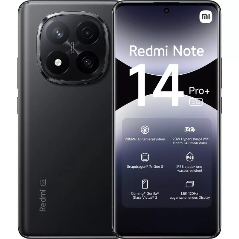 art_xia-sp20note14pp205g208-25620bk_1.webp Smartphone Xiaomi Redmi Note 14 Pro+ 8GB/ 256GB/ 6.67’/ 5G/ Negro – Image 1