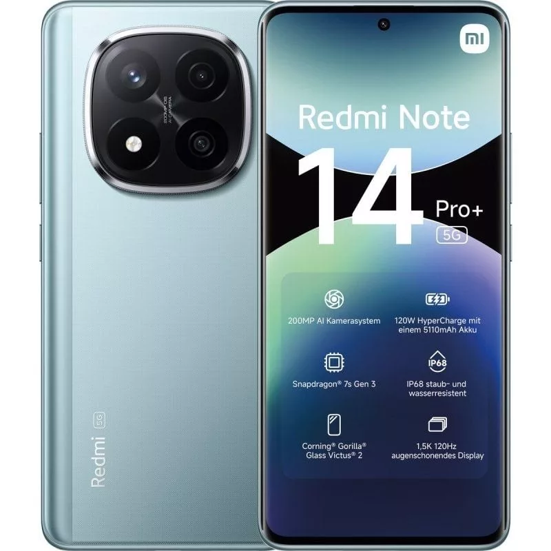 Smartphone Xiaomi Redmi Note 14 Pro+ 8GB/ 256GB/ 6.67’/ 5G/ Azul